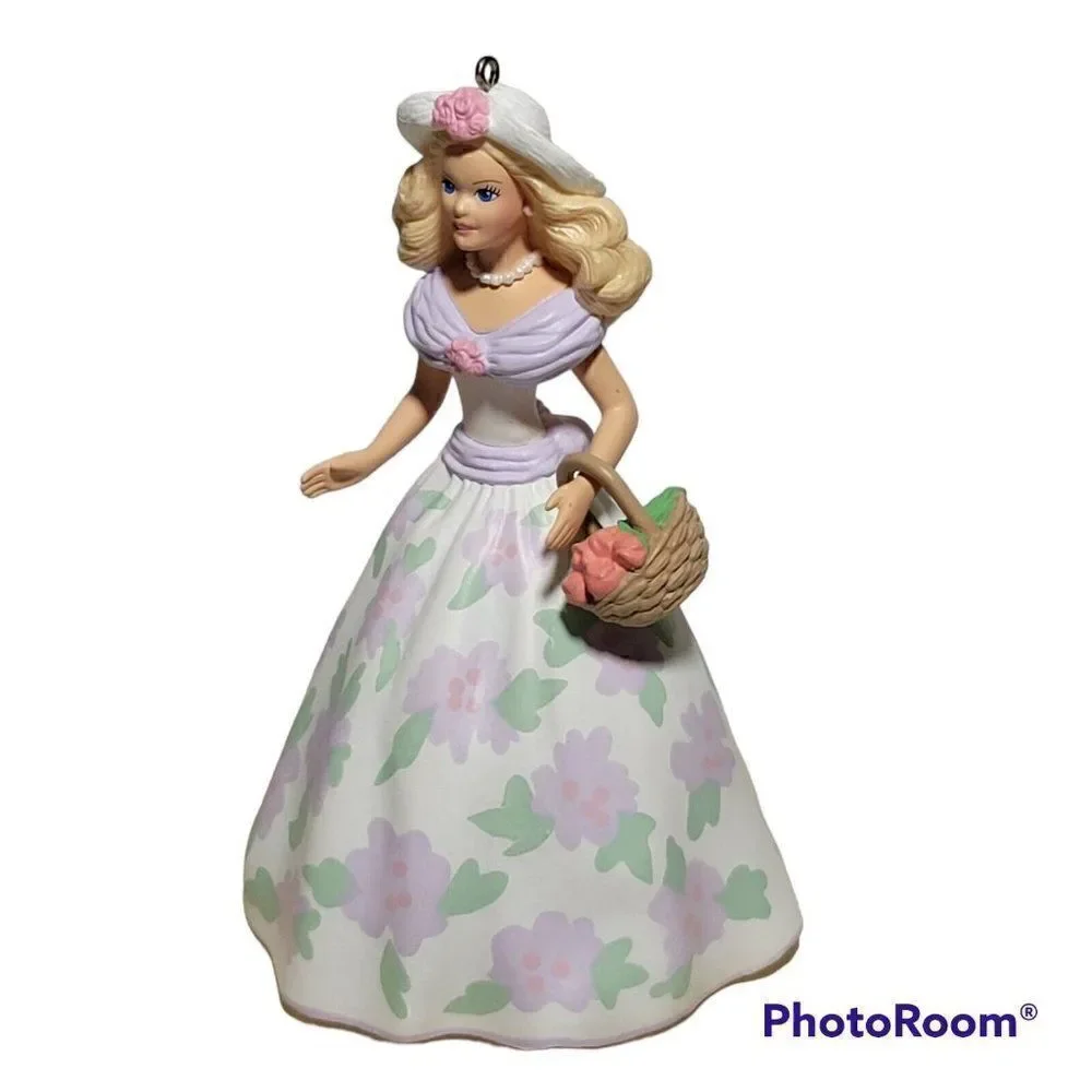 Hallmark Keepsake Ornament Springtime Barbie 1995 Easter Collection Christmas‎